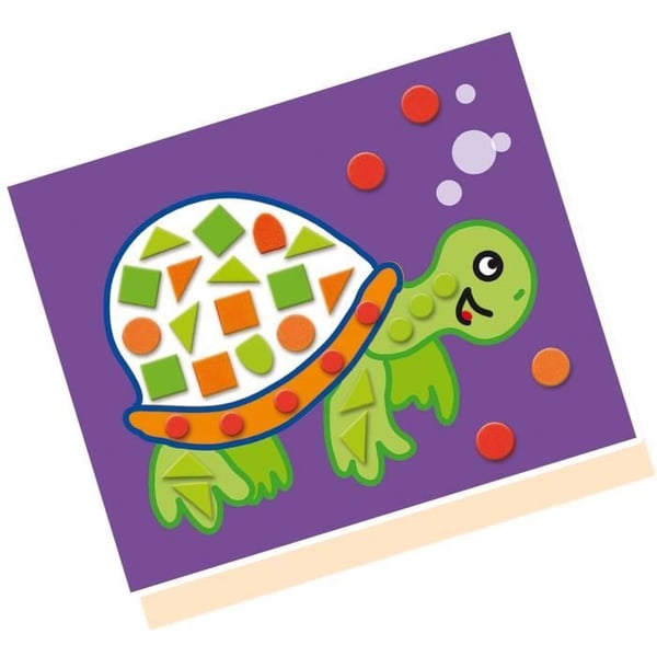 SES Creative 14827 - Opettelen mosaiikkeja. Värillisillä mosaiikkitarroilla. Sopii pienille lapsille.