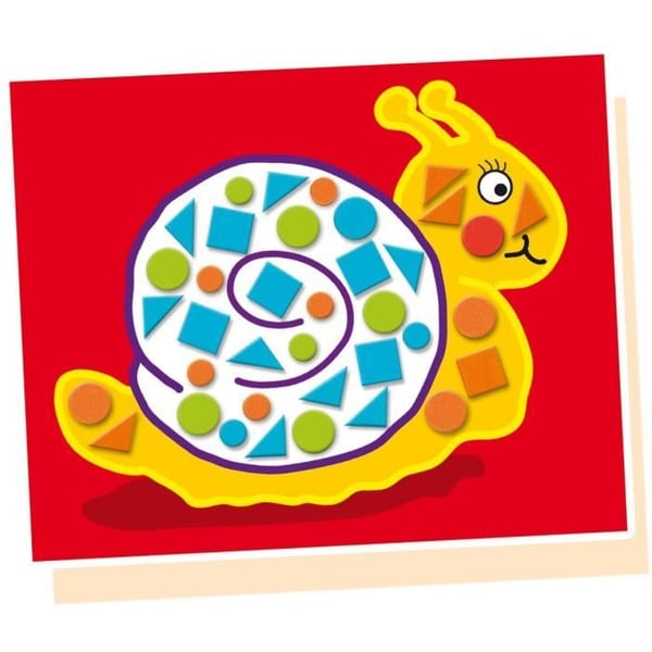 SES Creative 14827 - Opettelen mosaiikkeja. Värillisillä mosaiikkitarroilla. Sopii pienille lapsille.