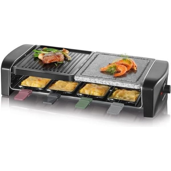 SEVERIN Raclettemaskin - RG9645 - Upp till 8 personer - Kombinationsspishäll - 1400W