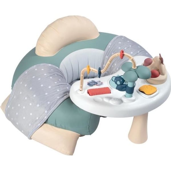 Little Smoby Cozy Seat Babysæde - Grøn - Med Aktivitetsbakke - Fra 6 Måneder