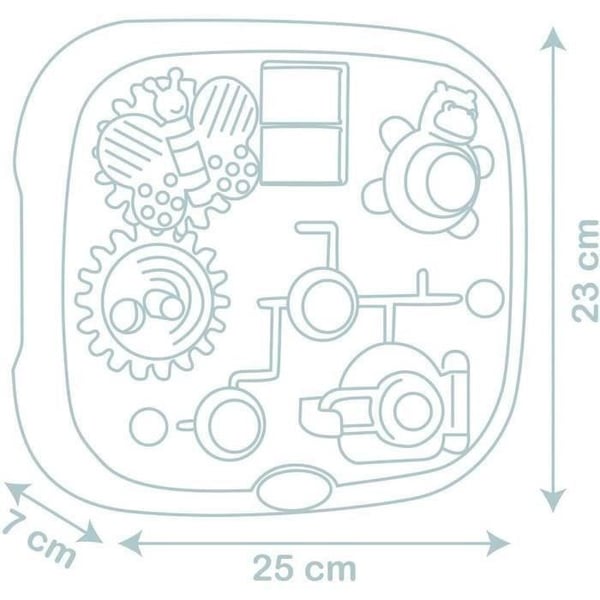 SMOBY - Lilla SMOBY - LS Aktivitetsplatta - 1:a åldern