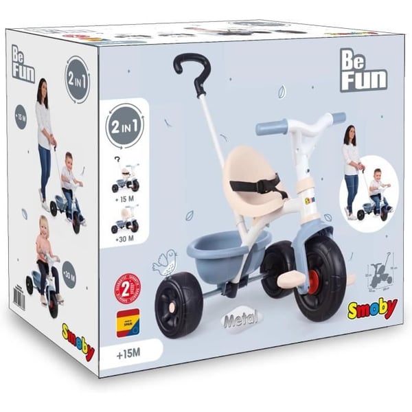 Smoby - Be fun blå trehjulet cykel