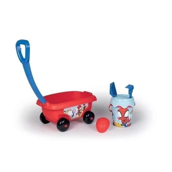 Smoby - Spidey Strandvogn - Lavet i Frankrig - Til børn fra 18 måneder og opefter - Blå Smoby - Spidey Strandvogn - Lavet i Frankrig - Til børn fra 18 måneder og opefter - Blå