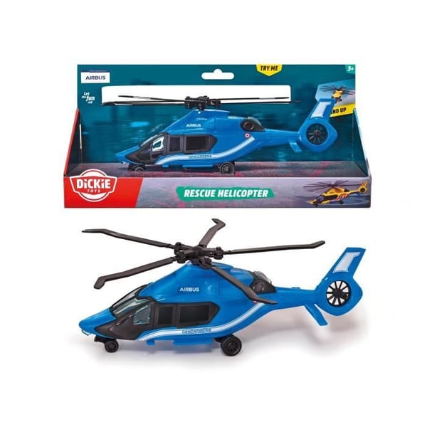 Airbus Gendarmerihelikopter 23cm - Dickie - Frihjul - Blå - Unisex - Från 3 år