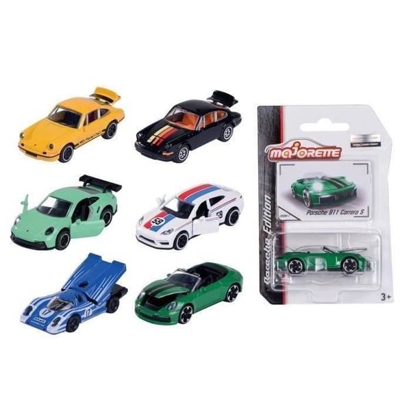 Majorette Porsche Premium -auto - Satunnainen malli - 3-vuotiaasta alkaen