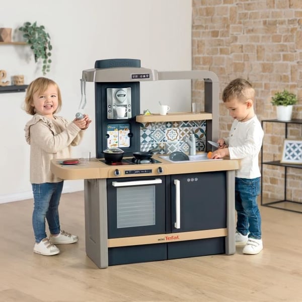 Tefal Laajennettava Keittiö Smobylta - 3-vuotiaille ja sitä vanhemmille lapsille - Irrotettavilla sokkeleilla - Mukana 31 lisävarustetta