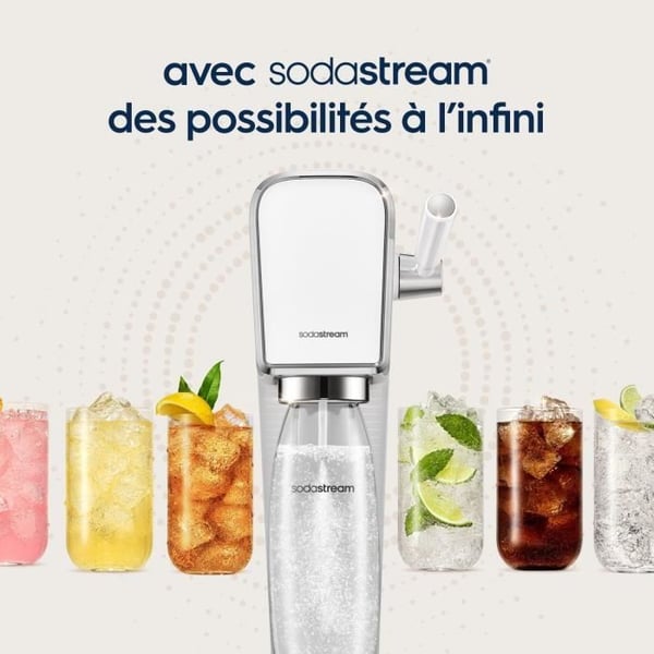 SODASTREAM Koncentrater - Pakke med 6 7UP Koncentrater - Op til 54L Drikkevarer - 440ml