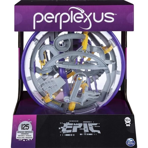 Perplexus Epic 3D Labyrint - SPIN MASTER - Lilla - For børn fra 10 år - 125 forhindringer