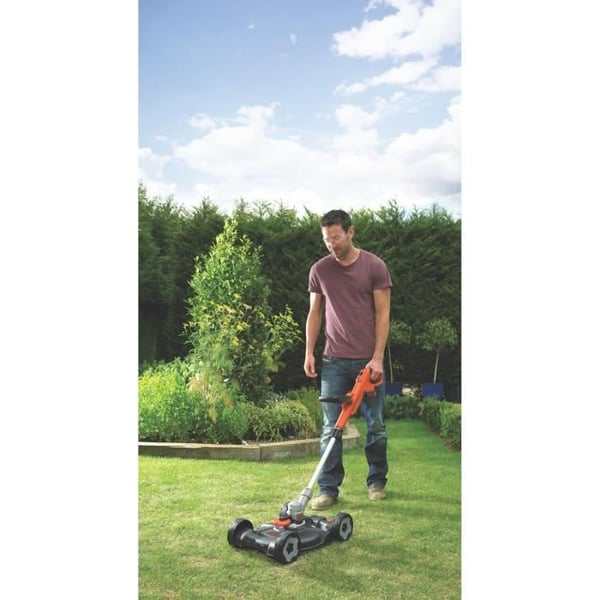 BLACK+DECKER STC1820CM 18V 3-i-1 batteridrivet verktyg med 28 cm skärlängd - Lång batteritid
