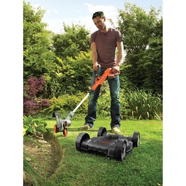 BLACK+DECKER STC1820CM 18V 3-i-1 batteridrivet verktyg med 28 cm skärlängd - Lång batteritid