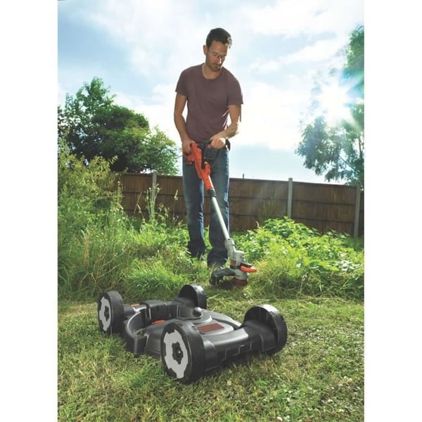 BLACK+DECKER STC1820CM 18V 3-i-1 batteridrivet verktyg med 28 cm skärlängd - Lång batteritid