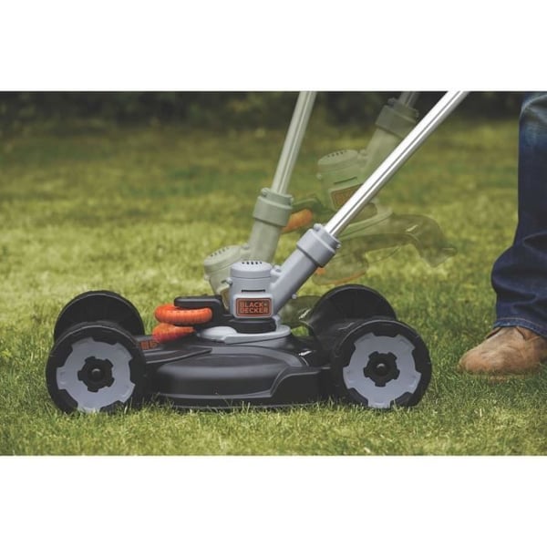 BLACK+DECKER STC1820CM 18V 3-i-1 batteridrivet verktyg med 28 cm skärlängd - Lång batteritid