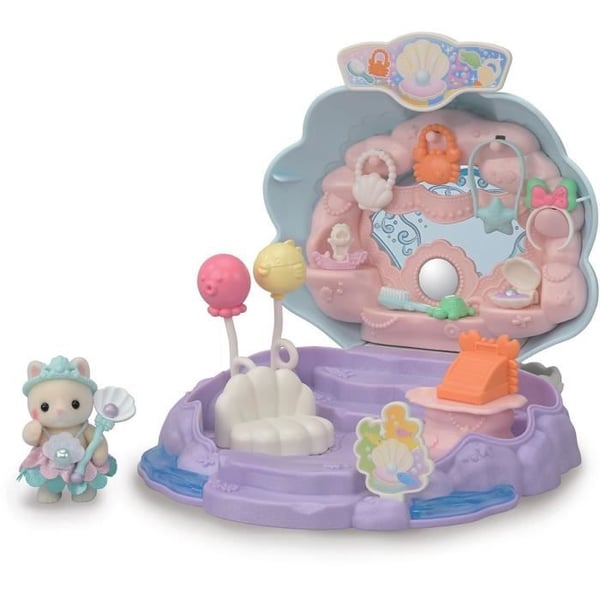 Putiikkilaatikko - SYLVANIAN FAMILIES - Merenneitoputiikki - Tarvikkeet ja integroitu kahva