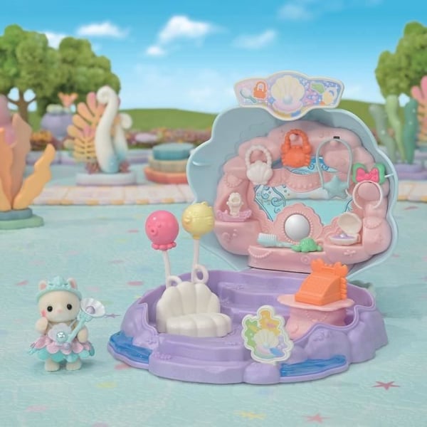 Putiikkilaatikko - SYLVANIAN FAMILIES - Merenneitoputiikki - Tarvikkeet ja integroitu kahva