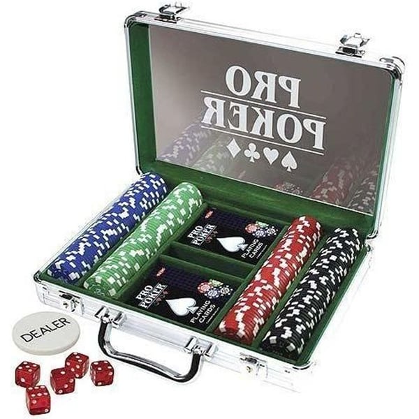 ProPoker pokerkasse med 200 chips - TACTIC - 11,5 g - Blandet - Fra 11 år