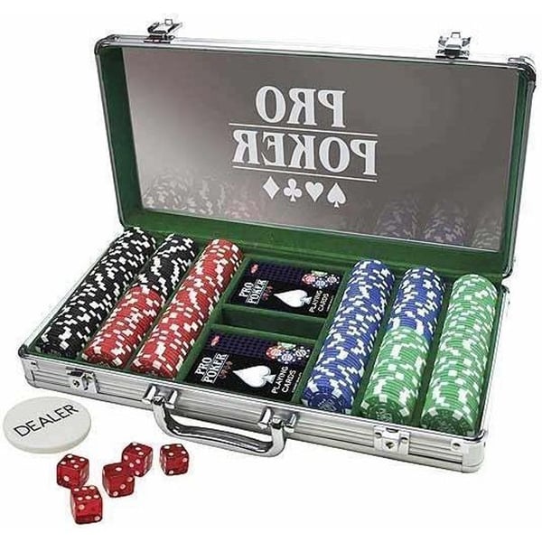 Pokerikotelo - Tactic - ProPoker 300 pelimerkkiä - Alumiini ja pleksilasi - Sekoitus