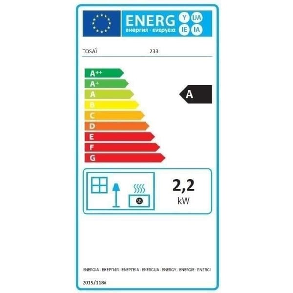 Öljyliesi sydämellä - TOSAi 233 - 2200 W - Pinta-ala 19 m2