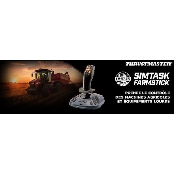 Simulaattorin joystick - THRUSMASTER - SimTask FarmStick -joystick - musta - maatalous- ja raskaskoneet