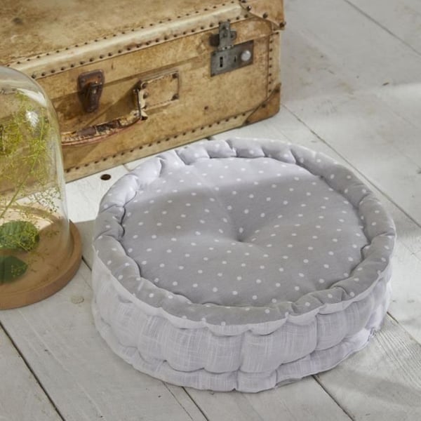 Rund golvkudde - TODAY - CHARME - Constance-tryck - 40 x 12 cm