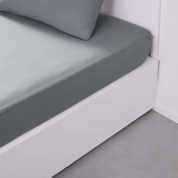 TODAY Essential -muotoonommeltu lakana - 140 x 190 cm - 2 hengelle - 100 % puuvillaa - teräs