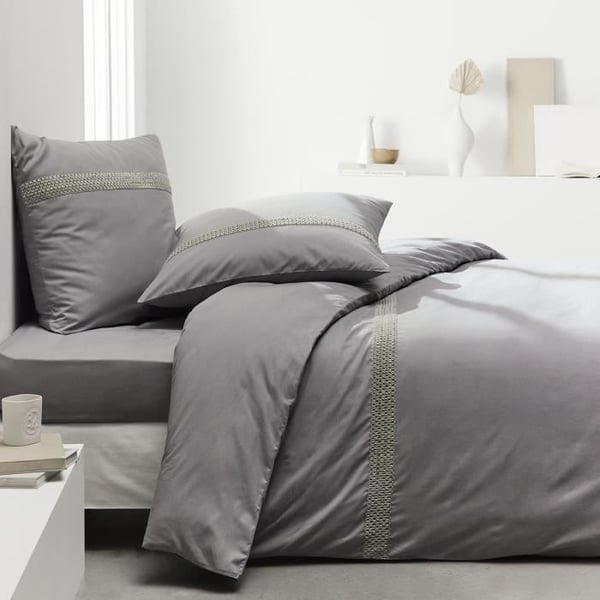 Maison Lefebvre DH stræklagen til 2 personer 140x190 cm 30 cm kile 100% bomuld 78 tråde