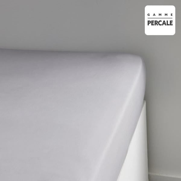 Maison Lefebvre DH stræklagen til 2 personer 140x190 cm 30 cm kile 100% bomuld 78 tråde