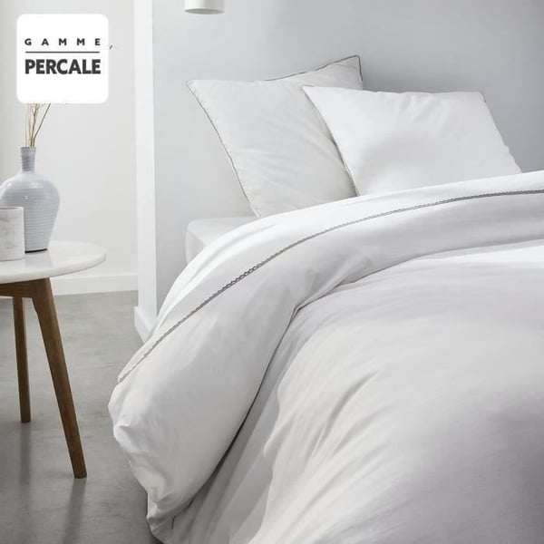 Maison Lefebvre HC Dentelle Percale pussilakana 220x240 cm + 2 TO 63x63