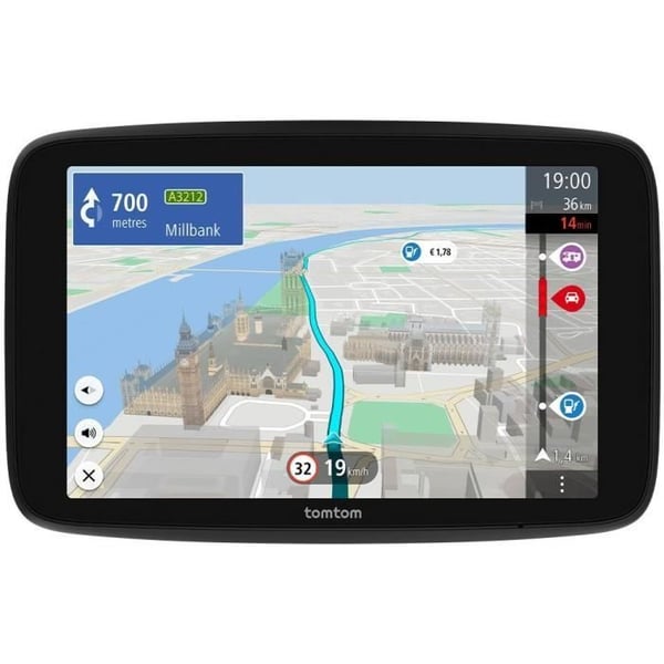 TomTom - GO Camper Max 2. sukupolvi - GPS matkailuautoille, -vaunuille ja -autoille - 7 tuumaa - Kiinnostuksen kohteet - Maailmankartta