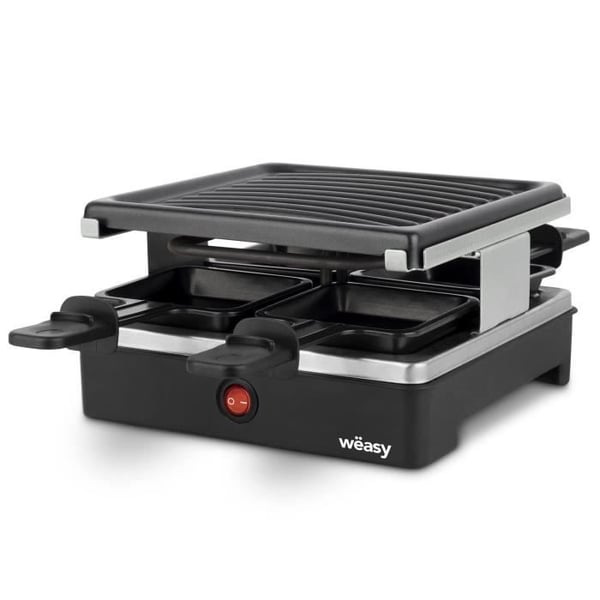 WEASY Raclettemaskin - LUGA40 - Upp till 4 personer - Non-stick beläggning - 600W