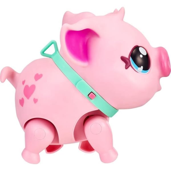 Interaktiv leksak - MOOSE TOYS - Små levande husdjur rosa gris - Från 5 år - Batterier ingår
