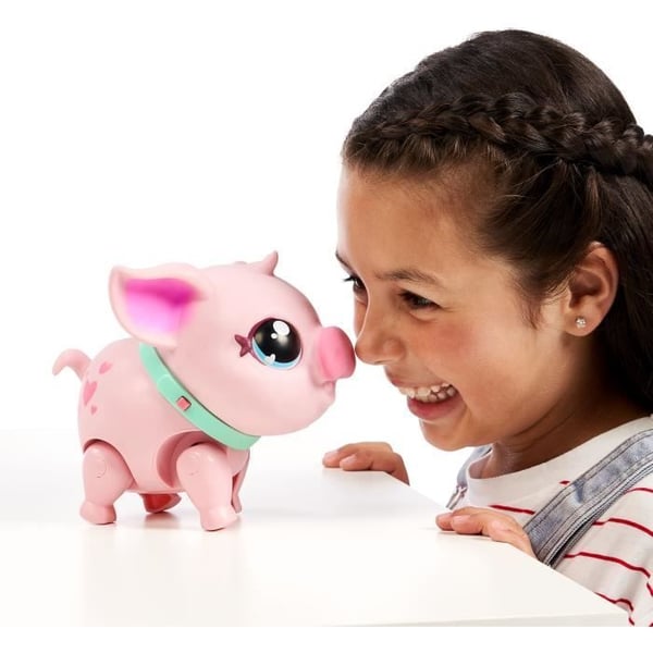 Interaktiv leksak - MOOSE TOYS - Små levande husdjur rosa gris - Från 5 år - Batterier ingår