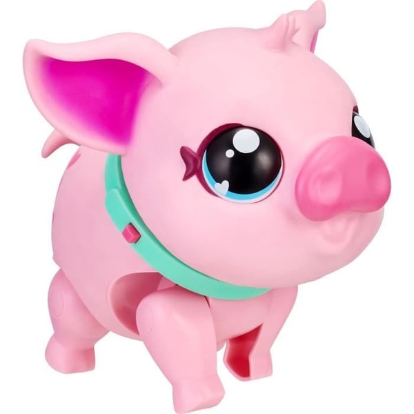 Interaktiv leksak - MOOSE TOYS - Små levande husdjur rosa gris - Från 5 år - Batterier ingår