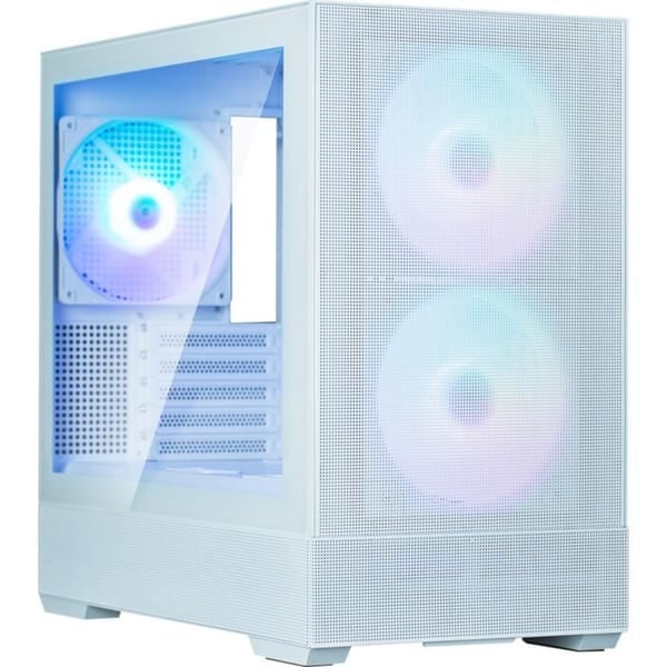 Mini Tower PC-kabinet uden strømforsyning - ZALMAN P30 AIR (Hvid) - Micro ATX/Mini-ITX - 3x140mm A-RGB - Mesh - USB-C/3.0/HD Audio