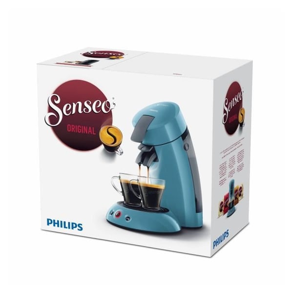 Philips HD6553/21 SENSEO ORGINAL til kaffemaskine. Aromabooster. Crema plus. 1 eller 2 kopper. Blågrå