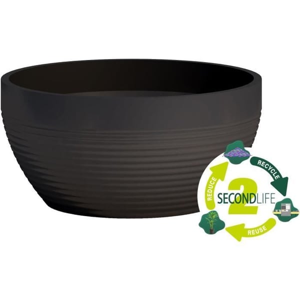 Kop - GARDEN ID - Green Care Impact Sort-Ant - 25 x 12 cm - 10 års garanti - 100% genanvendt - UV/frostbestandig