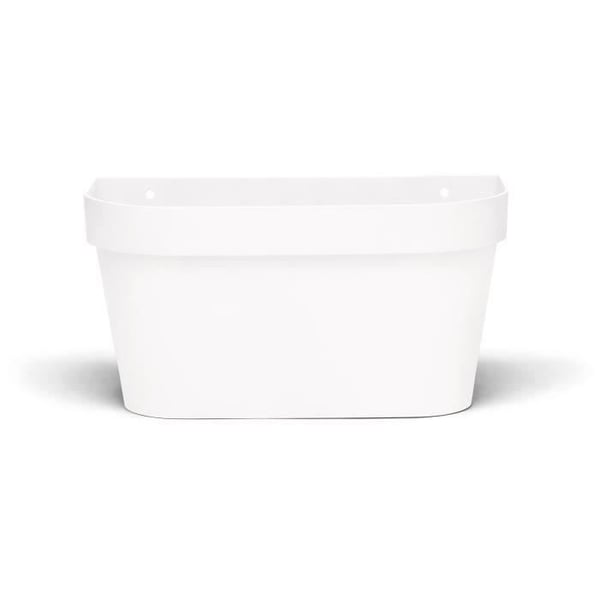 Vægpotte - GARDEN ID Star - Hvid 36 x 16 cm - Vandreserve med overløbssystem - Genbrugt og 100% genanvendelig