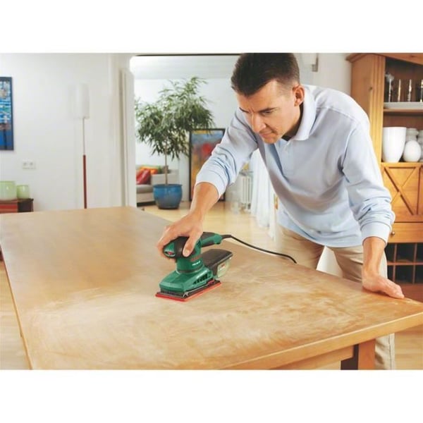 Bosch el-drevet excentersliber - PSS 250 AE (250W. opbevaringskuffert. P80. P120. P180 slibeskiver)