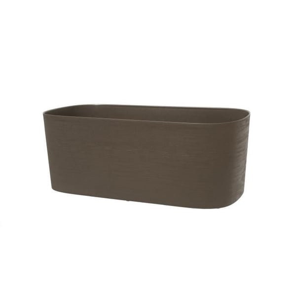 Istutusruukku vesivarastolla - GARDEN ID Respect - taupe 50 x 17 cm - 100% talousjätettä - 100% kierrätettävä - Strukturoitu pinta.