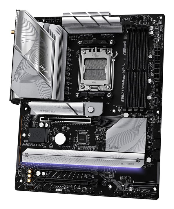 Asrock B850 LiveMixer WiFi AMD B850 Socket AM5 ATX -emolevy