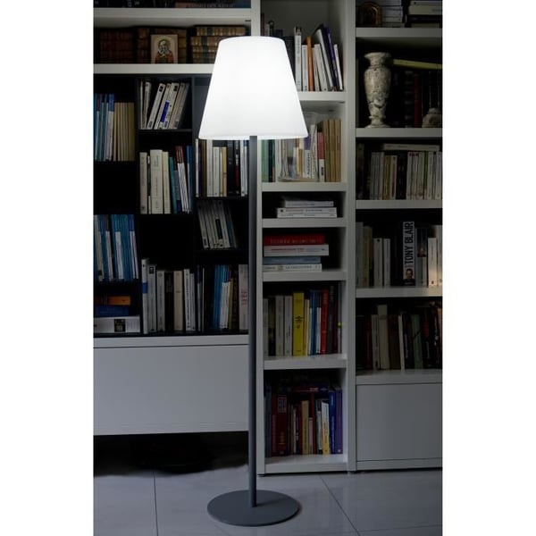 Udendørs gulvlampe - LUMISKY - 150 cm - Stål og polyethylen - Kold hvid