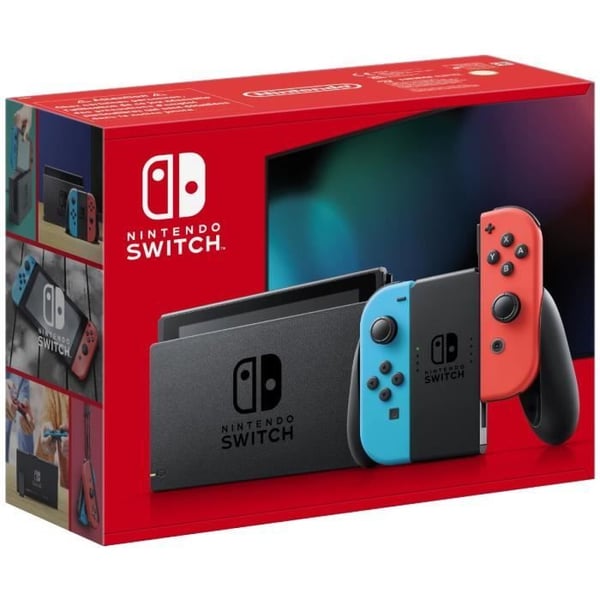 Nintendo Switch-konsol • Neonblå og neonrød