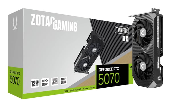 ZOTAC GAMING GeForce RTX 5070 Twin Edge OC 12GB grafikkort