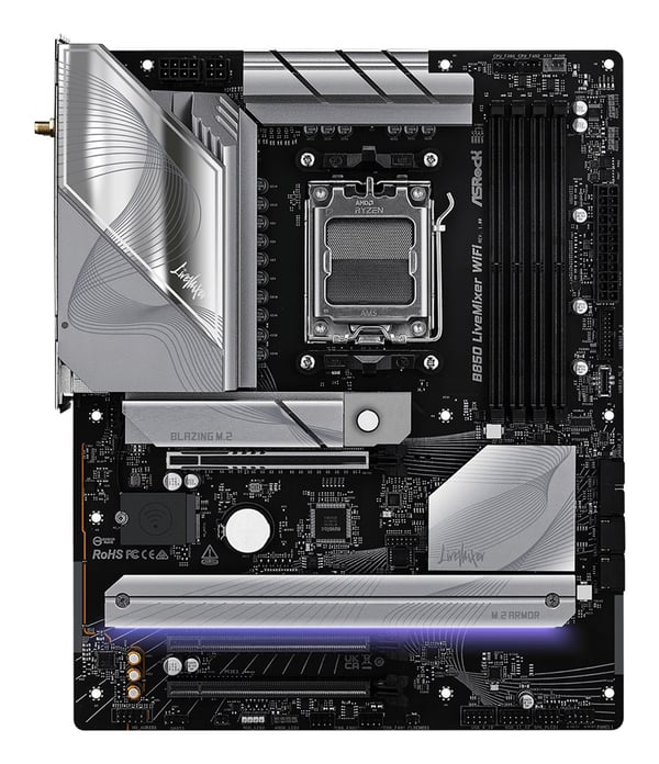 Asrock B850 LiveMixer WiFi AMD B850 Socket AM5 ATX -emolevy