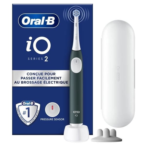 Elektrisk tandbørste - ORAL B - iO2-serien - Skovgrøn + Rejsetui