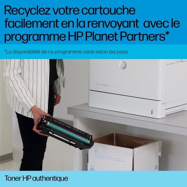 Alkuperäinen HP 212A syaani värikasetti (W2121A) HP Color LaserJet Enterprise M555 / M554 / M578 -tulostimiin