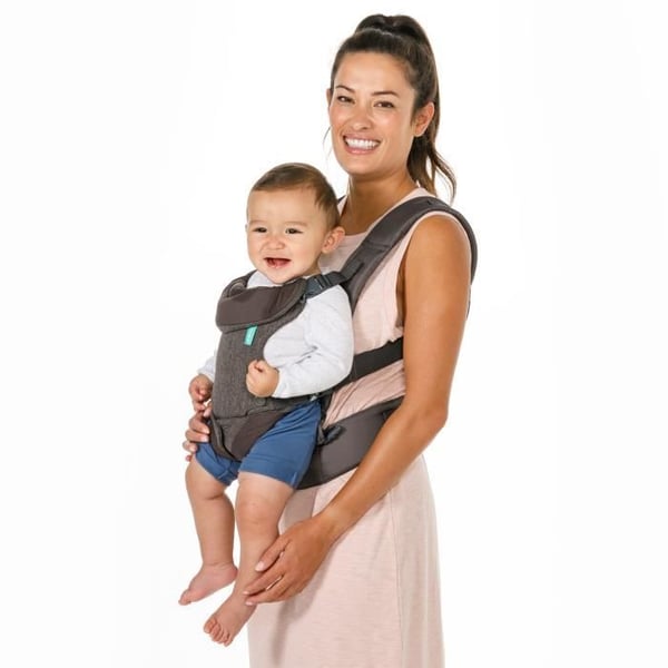 Ergonomisk Flip 4 i 1 bärsele grå - INFANTINO - Ergonomisk Flip 4 i 1 - Polyester - Från 3,6 till 14,5 kg
