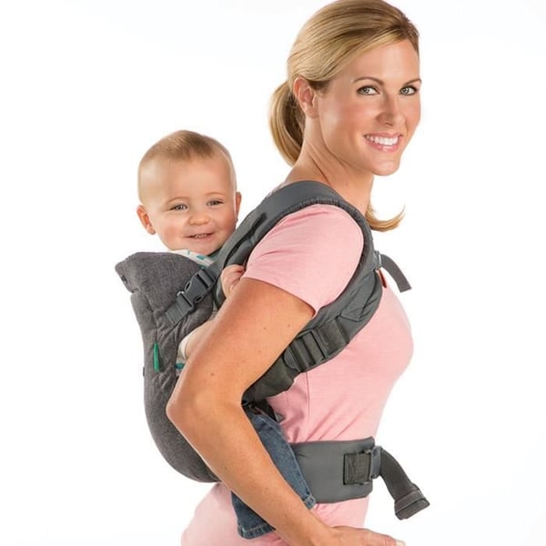 Ergonomisk Flip 4 i 1 bärsele grå - INFANTINO - Ergonomisk Flip 4 i 1 - Polyester - Från 3,6 till 14,5 kg
