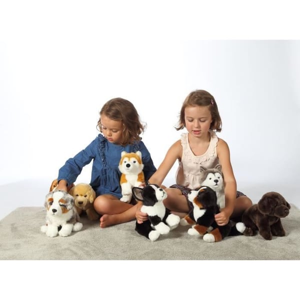 Husky Hund Plys - GIPSY TOYS - Siddende. 25 cm