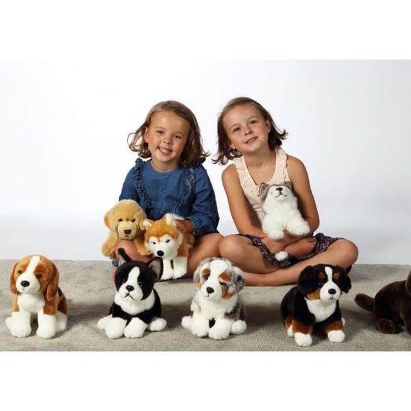 Husky Hund Plys - GIPSY TOYS - Siddende. 25 cm