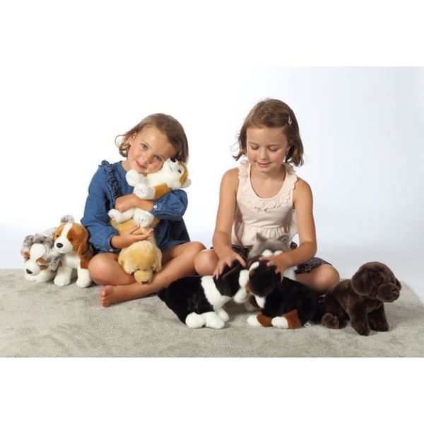Husky Hund Plys - GIPSY TOYS - Siddende. 25 cm